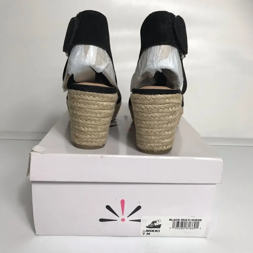 Isaac Mizrahi Crisscross Strap Wedge Espadrilles